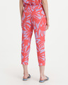 JUVIA Satin Abstract Leaves Trousers